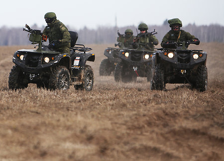 Arctic forces receive first consignment of ATVs