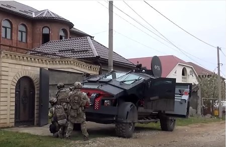 ‘Falkatus’ combat batmobil caught on video in Dagestan